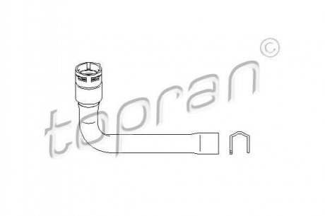 Патрубок радиатора охлаждения TOPRAN / HANS PRIES 111975 (фото 1)