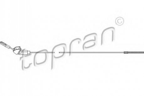 Трос ручного гальма TOPRAN / HANS PRIES 200871 (фото 1)