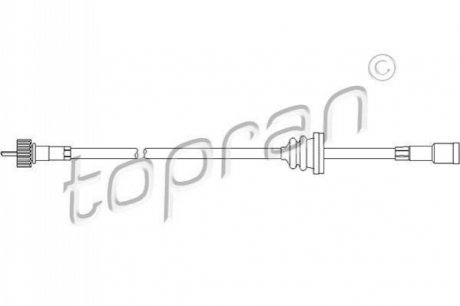 Тросик спідометра TOPRAN / HANS PRIES 202218 (фото 1)
