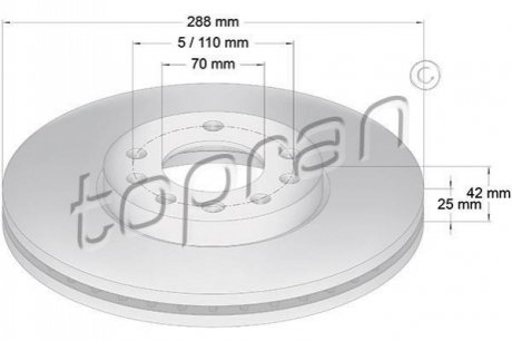 Гальмівний диск 205521