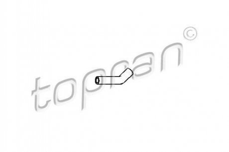 Патрубок радиатора TOPRAN / HANS PRIES 205709 (фото 1)