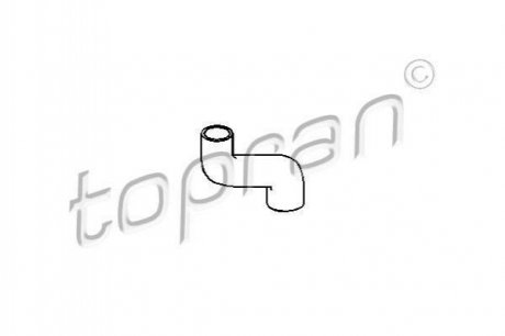Патрубок радиатора охлаждения TOPRAN / HANS PRIES 205721 (фото 1)