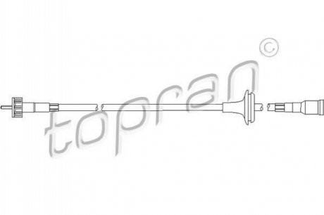 Тросик спідометра TOPRAN / HANS PRIES 205931 (фото 1)