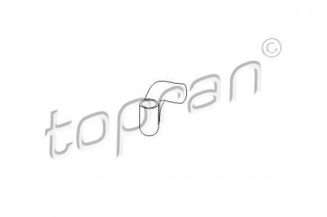 Патрубок радіатора охолодження TOPRAN / HANS PRIES 206 701 (фото 1)