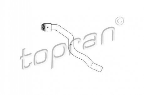 Патрубок радиатора охлаждения TOPRAN / HANS PRIES 207684 (фото 1)