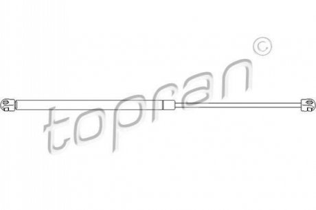 Амортизатор багажника TOPRAN / HANS PRIES 401486 (фото 1)