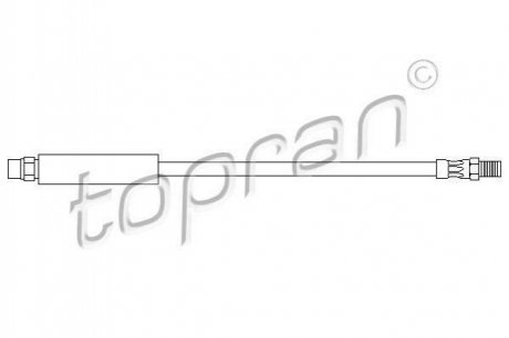 Шланг тормозов TOPRAN / HANS PRIES 500203 (фото 1)