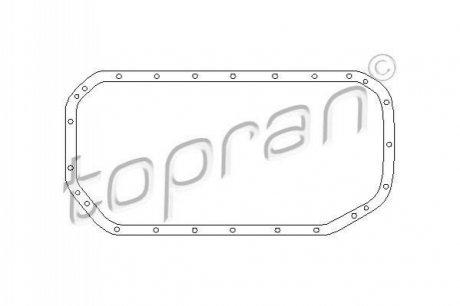 Прокладка масляного піддону TOPRAN / HANS PRIES 500777 (фото 1)