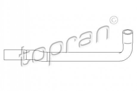 Патрубок радиатора охлаждения TOPRAN / HANS PRIES 501573 (фото 1)