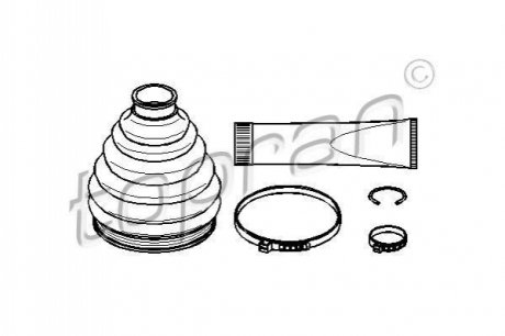 Пильовик привідного валу (набір) TOPRAN / HANS PRIES 722473 (фото 1)