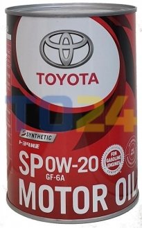 Масло моторное синтетическое Toyota "0W20 SP/GF-6A", 1л 0888013206