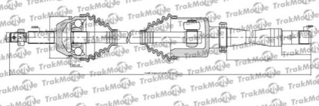 Піввісь передня права з ABS 30-1144