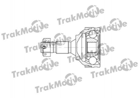 TRAKMOTIVE CITROEN ШРУС наружный 25/34 зуб. к-кт Berlingo 1.8,1.9D  ABS 29-зуб. 40-0560