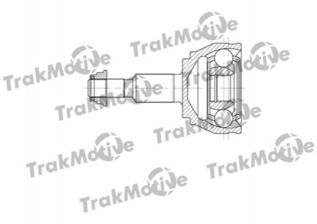 TRAKMOTIVE VW Шрус наружный к-кт 38 зуб. TOUAREG (7LA, 7L6, 7L7) 2.5 R5 TDI 03-10 40-0611