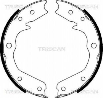 Гальмівні колодки ручного гальма TRISCAN 810024002 (фото 1)