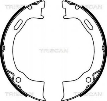 Гальмівні колодки ручного гальма TRISCAN 810080006 (фото 1)