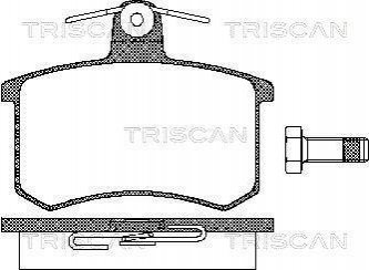 Дискові гальмівні колодки (задні) TRISCAN 8110 10116 (фото 1)