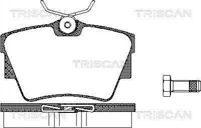 Дискові гальмівні колодки (задні) TRISCAN 8110 10530 (фото 1)