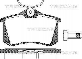 Дискові гальмівні колодки (задні) TRISCAN 8110 10864 (фото 1)
