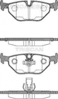 Дискові гальмівні колодки (задні) TRISCAN 8110 11003 (фото 1)