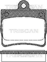 Гальмівні колодки, дискове гальмо (набір) TRISCAN 811023016 (фото 1)