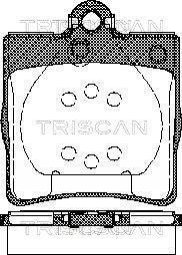 Дисковые тормозные колодки (задние) TRISCAN 8110 23018 (фото 1)