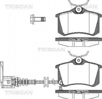 Дисковые тормозные колодки (задние) TRISCAN 8110 29036 (фото 1)