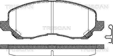 Дисковые тормозные колодки (передние) TRISCAN 8110 42019 (фото 1)