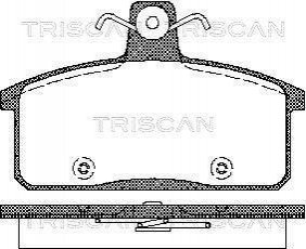 Гальмівні колодки, дискове гальмо (набір) TRISCAN 811069012 (фото 1)