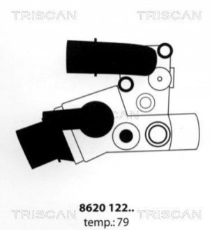 Термостат системи охолодження TRISCAN 862012279 (фото 1)
