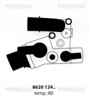 Термостат системи охолодження TRISCAN 862012480 (фото 1)