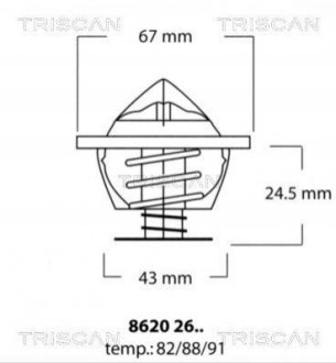 Термостат TRISCAN 86202682 (фото 1)