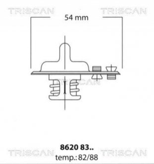 Термостат TRISCAN 8620 8388 (фото 1)