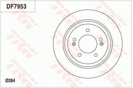 Тормозной диск TRW DF7953 (фото 1)