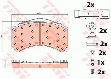 Дискові гальмівні колодки GDB5117