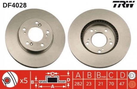 Тормозной диск DF4028