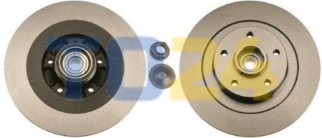 Тормозной диск (задний) TRW DF6044BS (фото 1)