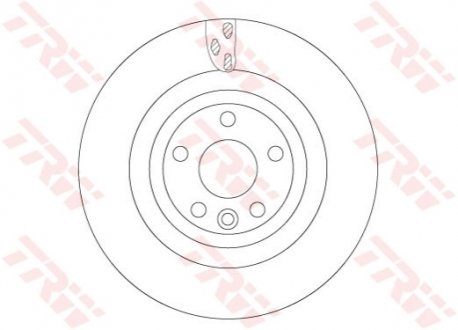 Тормозной диск TRW DF6706S (фото 1)