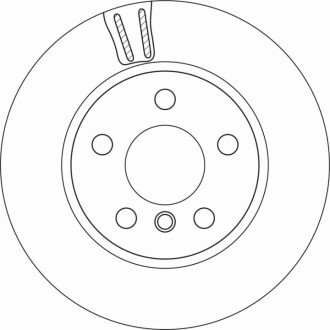 Диск гальмівний (1 шт.) BMW i3 "F D=280mm "13>> DF6715