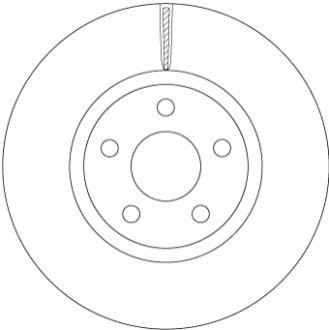 Тормозной диск TRW DF6810S (фото 1)