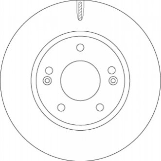 Тормозной диск TRW DF6936 (фото 1)
