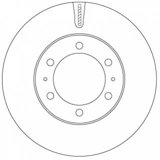 Гальмівний диск TRW DF7827S (фото 1)