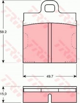 Гальмівні колодки GDB103