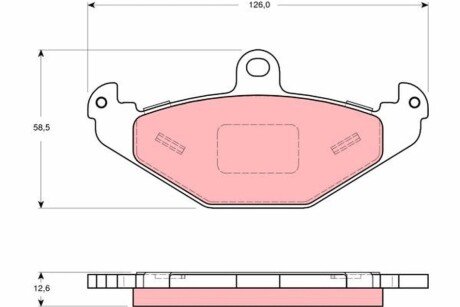 Дискові гальмівні колодки (задні) GDB1494