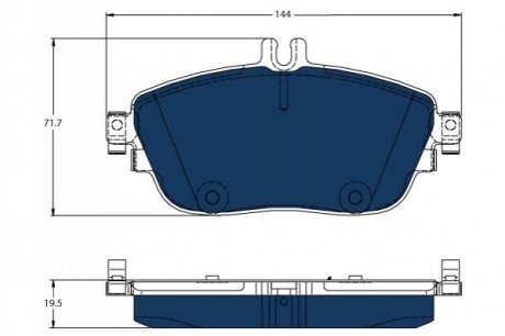 Дискові гальмівні колодки GDB1932BTE