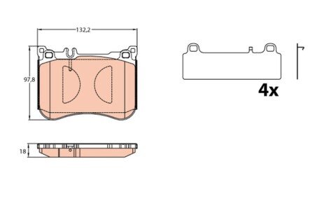 Дискові гальмівні колодки GDB2144