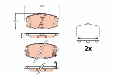 Дискові гальмівні колодки GDB2192