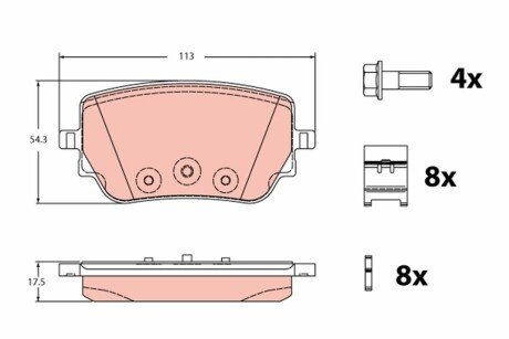 Гальмівні колодки, дискові GDB2331