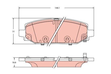 Гальмівні колодки, дискові GDB2360