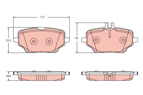 Гальмівні колодки, дискові GDB2381